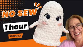 Easy No-Sew Crochet Ghost | Free Beginner Amigurumi Tutorial