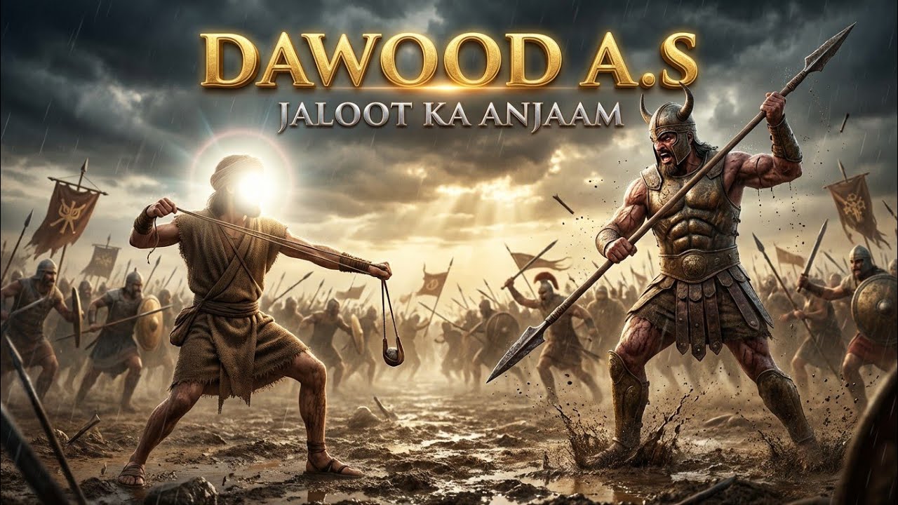 ⚡ Jaloot Ka Badshahat Ka Khatma | Hazrat Dawood (AS) Ki Imaan Ki Jeet 🌙🕊️ | Islamic Epic Story