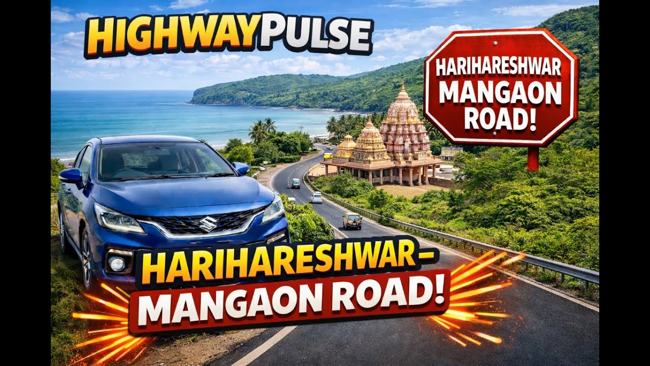 HARIHARESHWAR TO MANGAON | JAN 2026 | SUPERB ROAD |