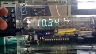 Ice Tube Clock with modified firmware for centiseconds display
