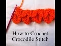 Step by Step Process of making Crochet CROCODILE Stitch