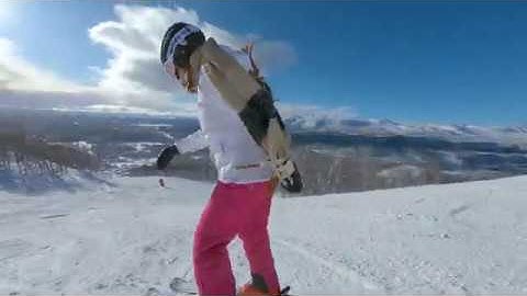 Snowboarding reelsteady GO testing Gopro Hero 6