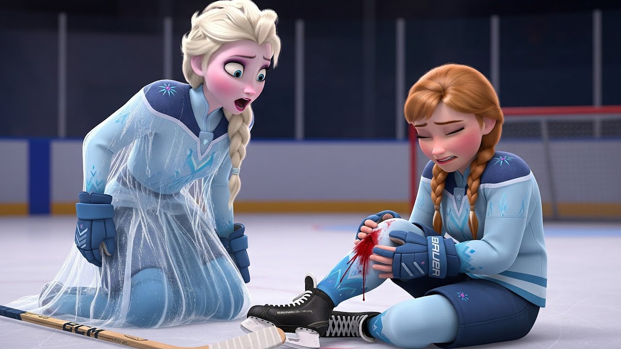 Elsa & Anna Ice Hockey Challenge ⛸️🏒 (With a Big Surprise! - YouTube