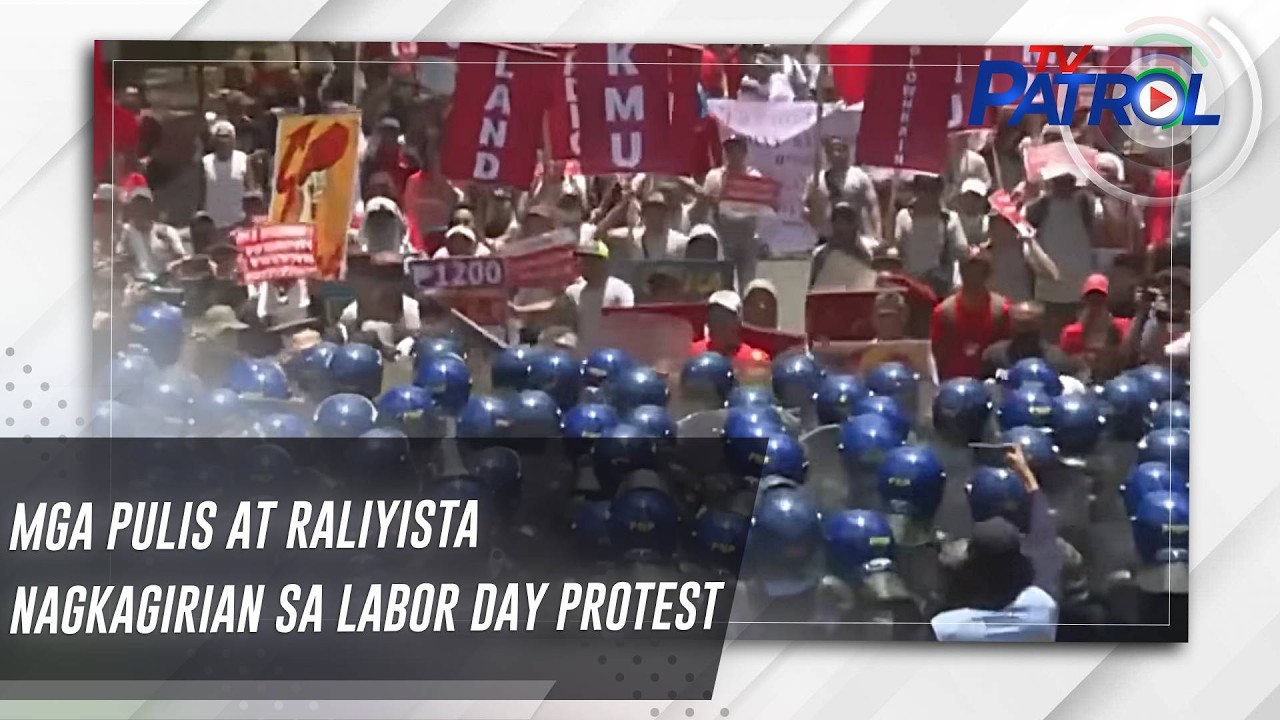 Mga pulis at raliyista nagkagirian sa Labor Day protest… — Transcript