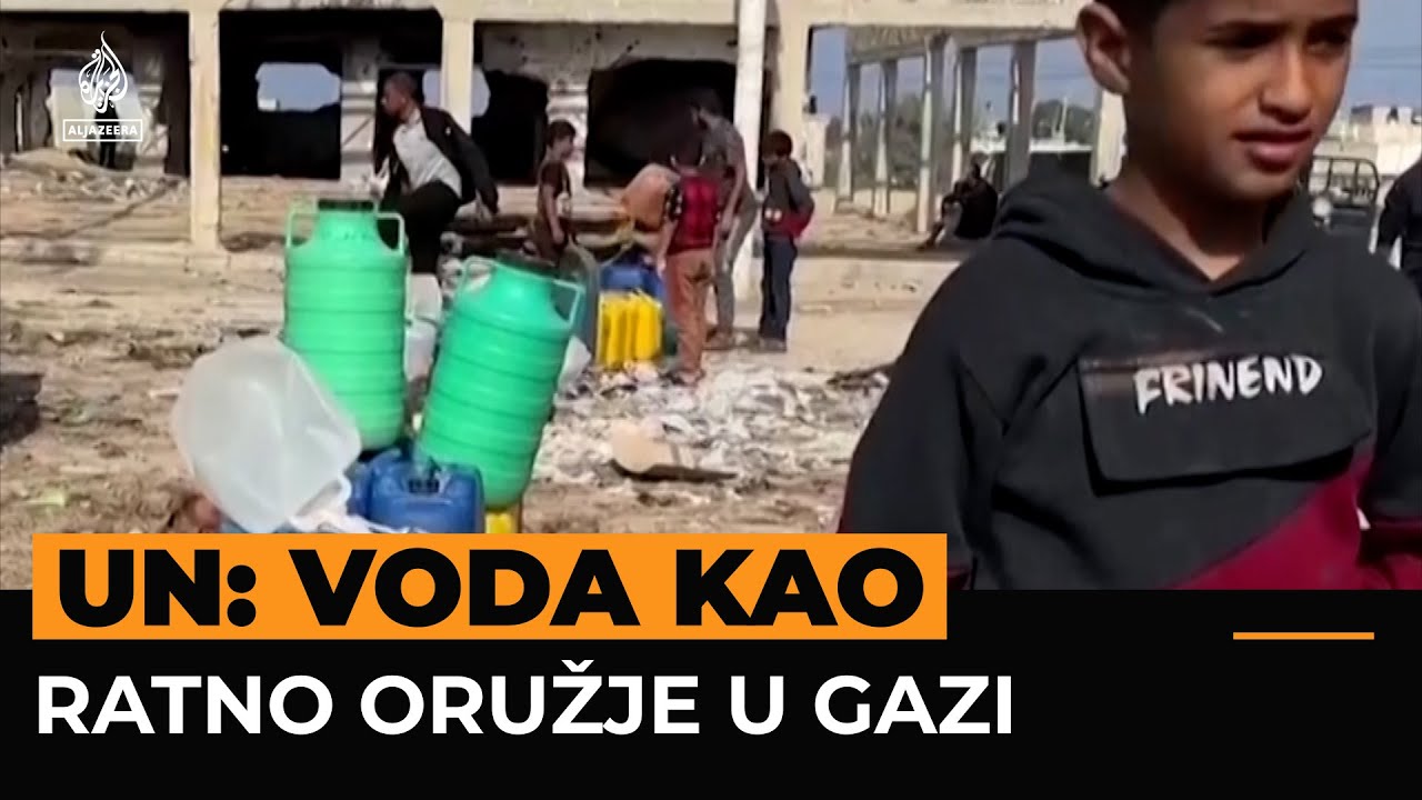 غزة تعاني من نقص المياه بسبب الحصار الإسرائيلي