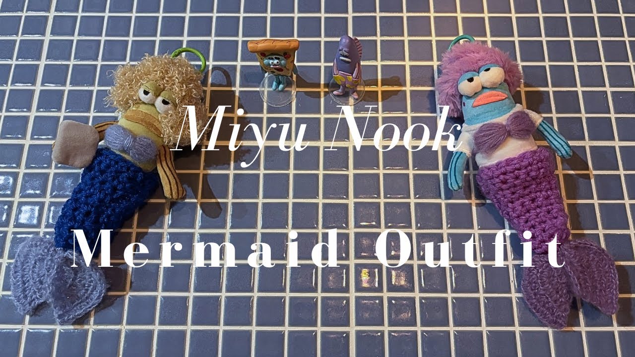 Mermaid Outfit🧜🏻‍♀️| Crochet |ビキニタウン| かぎ針編み| 作業動画