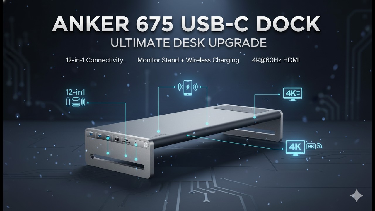 Anker 675 Dock Review | Worth It? 12-in-1 USB-C Monitor Stand Dock