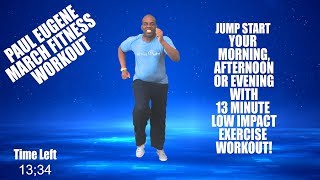 Short On Time | 13 Minute March It Out Walk Low Impact Aerobics Fitness Workout | Get Your Steps In