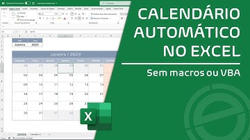 CALENDÁRIO AUTOMÁTICO NO EXCEL | Sem Macro ou VBA