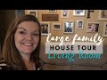 Large Family House Tour Part 2 || Living Room Tour || 9 Kids