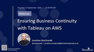 Webinar - Ensuring Business Continuity with Tableau on AWS
