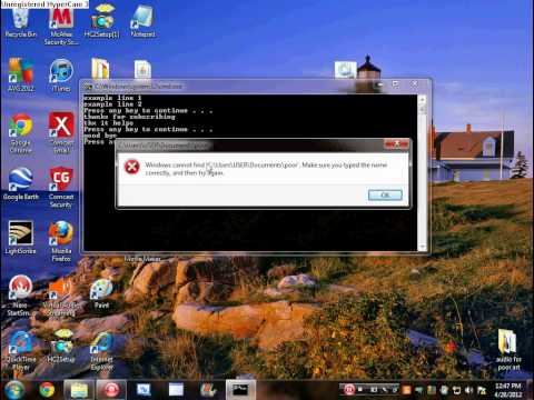 how to: make programs with Notepad part 2