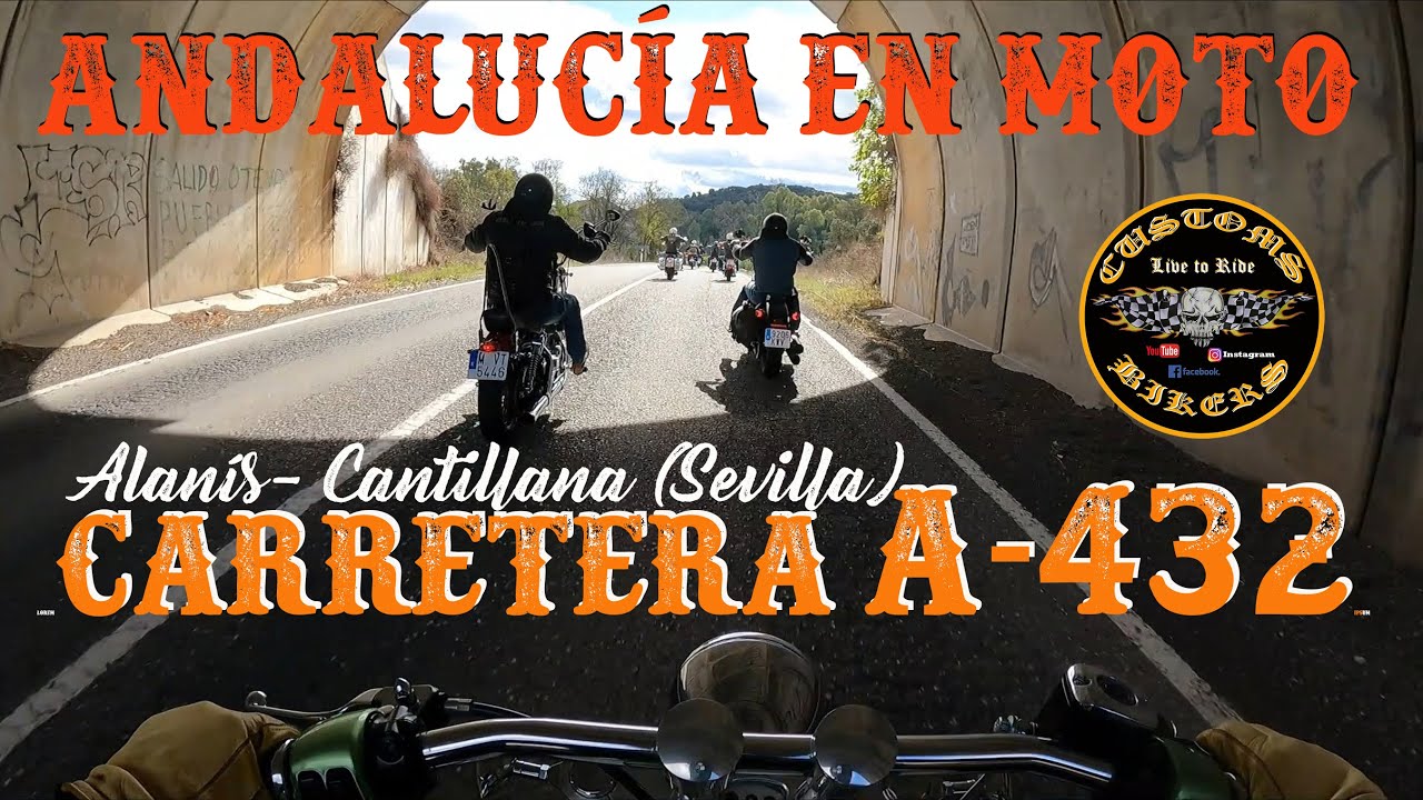 ANDALUCÍA EN MOTO: CARRETERA DE ALANÍS A CANTILLA (SEVILLA) *A-432