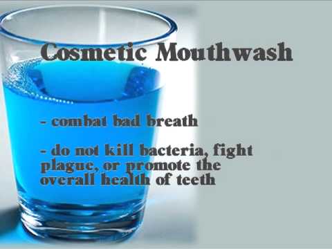 Tupelo Dentist- Dr. Richard Caron's "Your Dental Health" -Types of Mouthwashes
