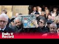 Stars and hundreds of fans gather for Stone Roses bassist Mani’s funeral