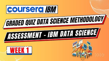 Coursera: IBM -  Data Science Methodology | Week 1 | Graded quiz:  From Problem to Approach