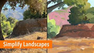 Gouache Plein Air for Beginners | Simplify the Scene
