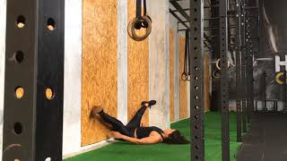 Wall straddle stretch