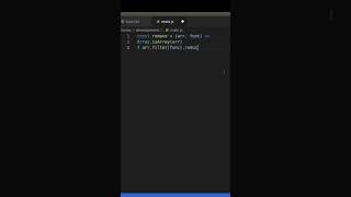 Mutates array by removing elements for which the given function returns false in JavaScript #Shorts