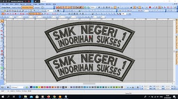 Tutorial wilcom pemula, Desain Bordir Lokasi Sekolah #wilcome2 #wilcomembroidery