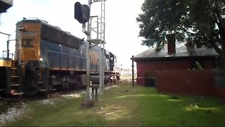 CSX Auto Rack Amtrak Near Crash At The Diamond
