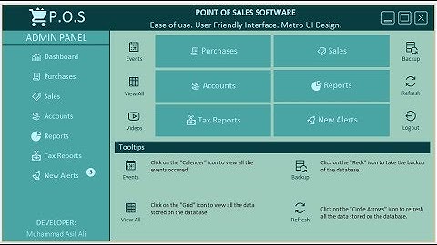 Elegant POS Software Demo | Using Java Netbeans | Metro UI Design