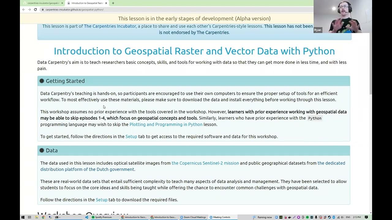 Geospatial Raster & Vector Data with Python - YouTube