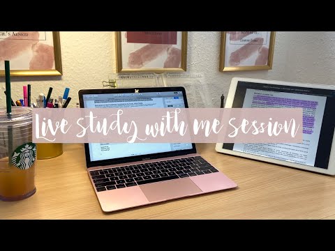 LIVE STUDY WITH ME | 3 HOURS | NO MUSIC