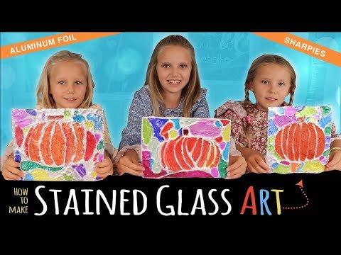 Easy DIY Aluminum Foil Art  Halloween & Thanksgiving Pumpkin Kids Craft 