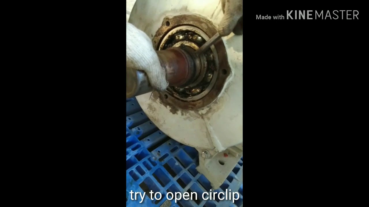 How to a Motor bearing change. YouTube