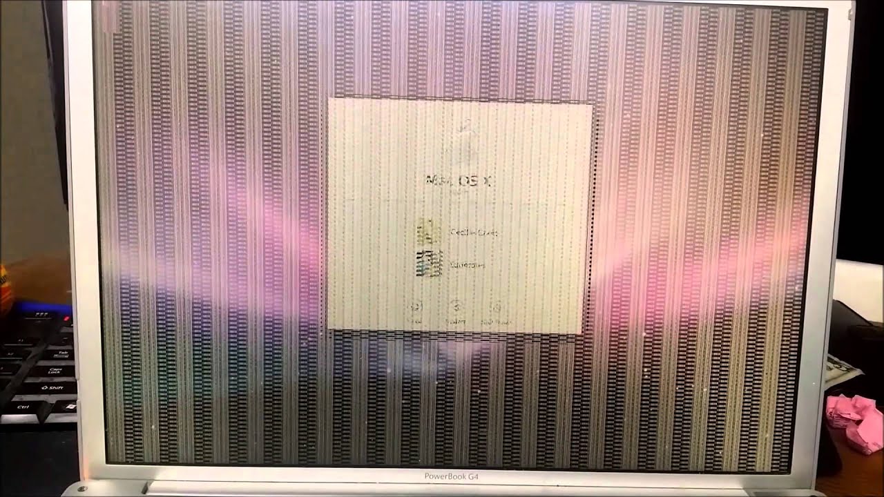 Macbook Screen Distortion Apple Powerbook G4 Screen Distortion - YouTube