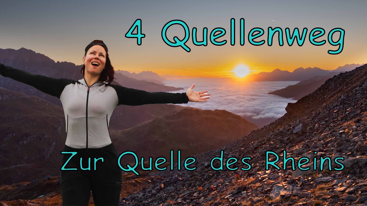 Alleine auf dem 4-Quellenweg: Auf zur Quelle des Rheins