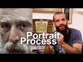 Portrait Painting Process. Cesar Santos vlog 012