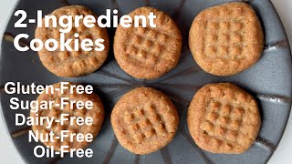 2-Ingredient Healthy Cookies Super Quick Super Easy