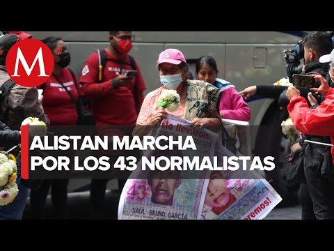 Inician las movilizaciones en la CdMx por el aniversario de caso Ayotzinapa