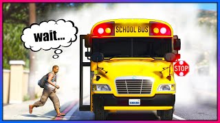 Playing as the FASTEST School Bus Driver!! (GTA 5 Mods)