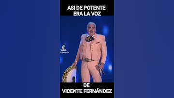 Thumbnail of Se nos fué un grande! #VicenteFernadez, para los amigos #Chente no necesitaba micrófono para cantar!
