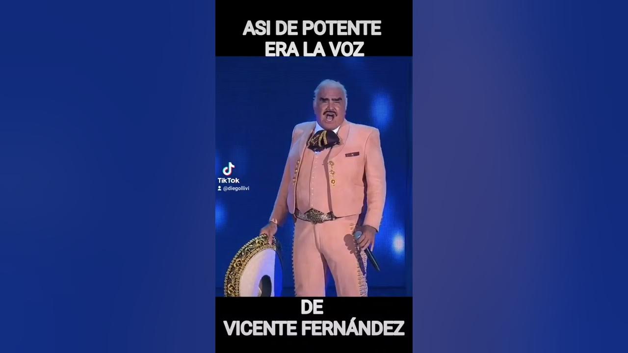Se nos fué un grande! #VicenteFernadez, para los amigos #Chente no necesitaba micrófono para cantar!