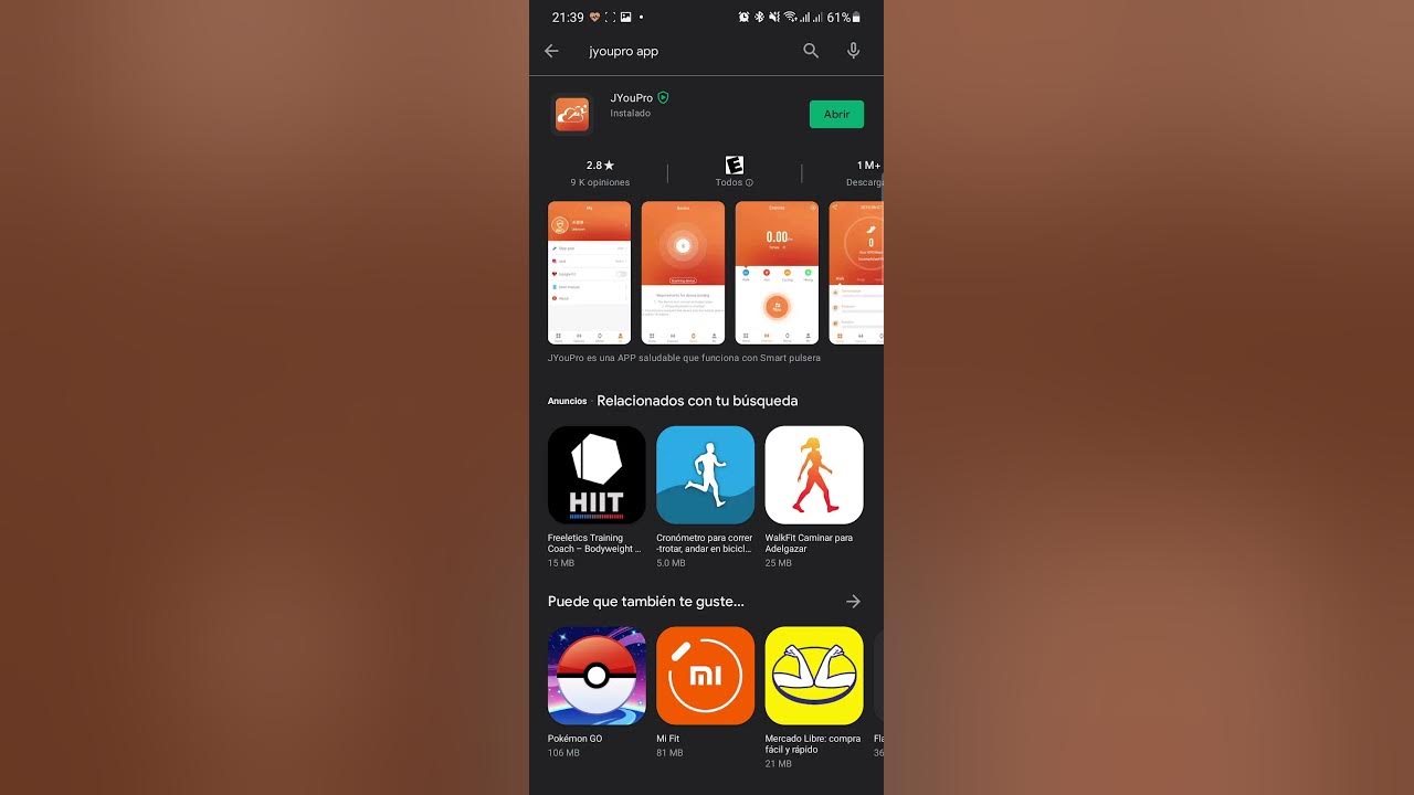 Sincronización de smartwatch con la app JYouPro ZL02 YouTube