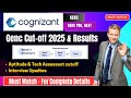 🔥Cognizant Cut-Off 2025, Cognizant Exam Result (Phase-2) | Virtual Interview | GenC, GenCPro, Next