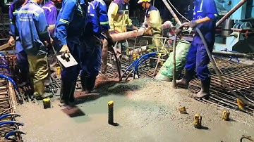 Cầu Phước Khánh hoàn thành công tác bơm bê tông đốt dầm G7