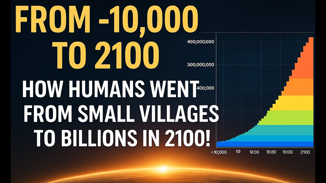 Watch how humanity grew from small villages to billions by 2100! (-1000 ...