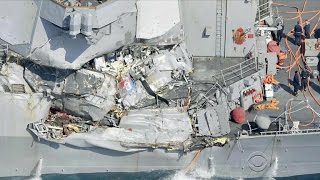 American sailors missing after U.S. Navy destroyer collision
