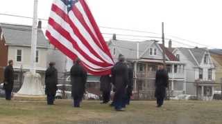 Flag Raising Ceremony, old Coaldale High School, Coaldale, 4-7-2015