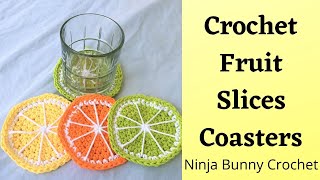 How to Crochet Fruit Slice Coasters