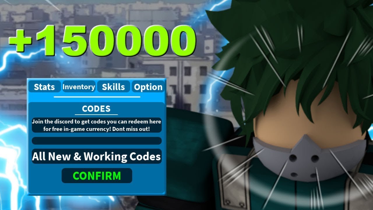 150000 All New Working Expired Codes Boku No Roblox Remastered Roblox Mha Game Youtube - codes my hero academia roblox 2019