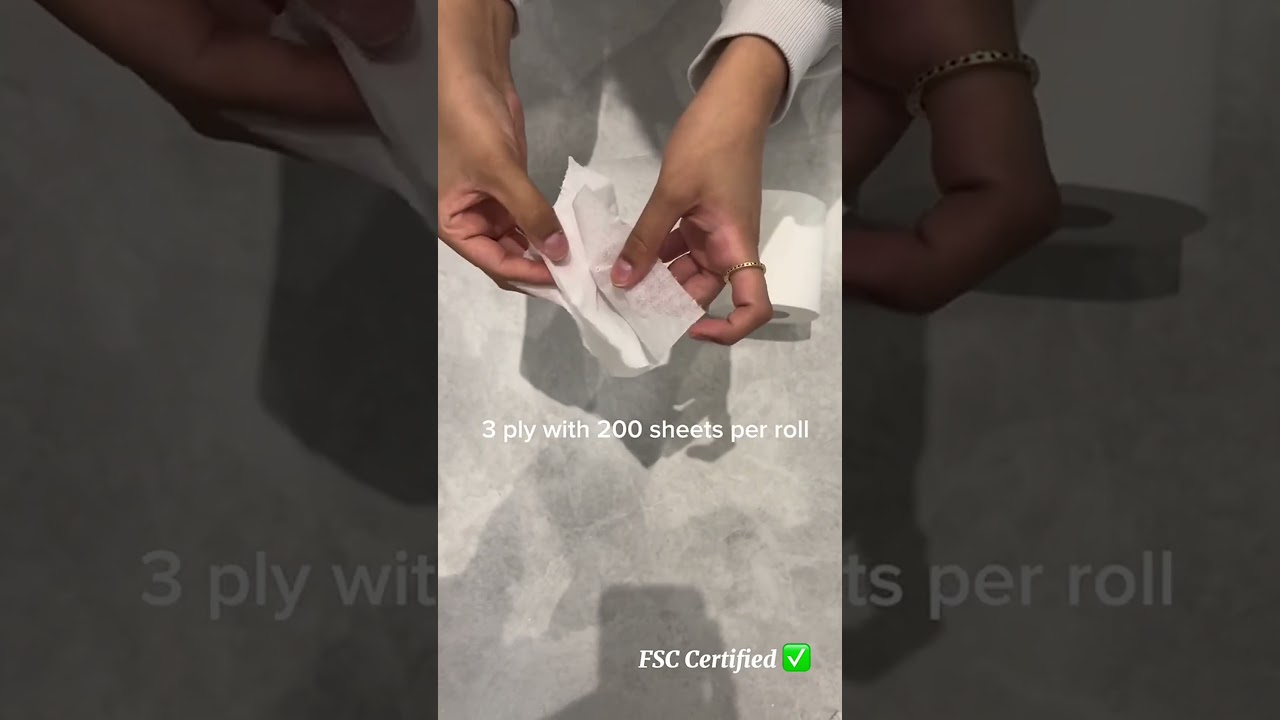 Eco-friendly toilet rolls  