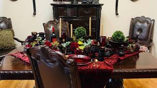 “RUBY RED TABLESCAPE” / CAPE COD
