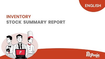 Petpooja | Stock Summary Report | English
