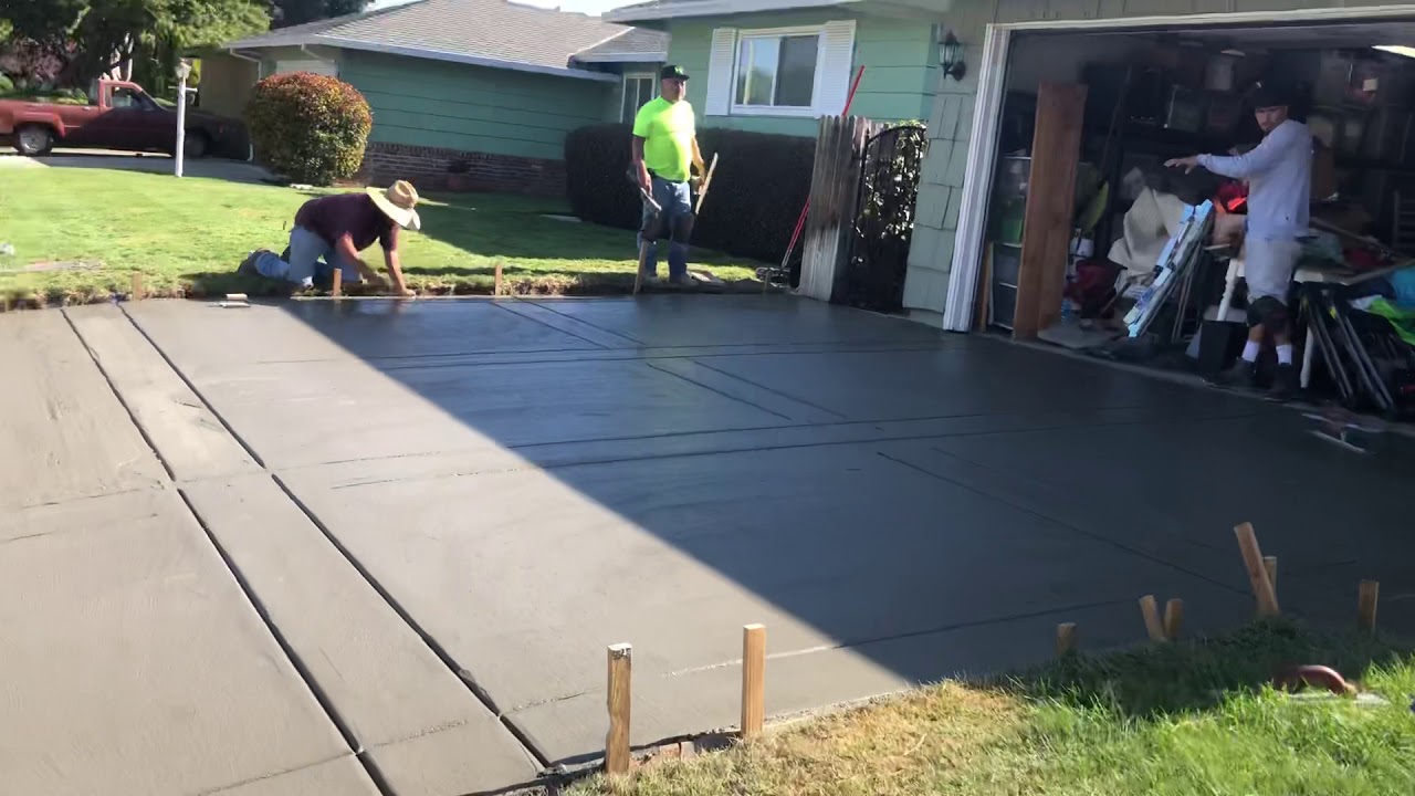 Concrete in sacramento tel 9165856579 YouTube